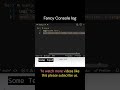 Interview Challenge # 76 || How to give console log a fancy css style #javascript #shorts