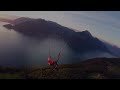 a wonderful paragliding evening flight from niederbauen to emmetten ch