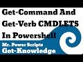 Get-Command and Get-Verb Cmdlets in Powershell