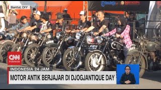 Motor Antik Berjajar di Djogjantique Day