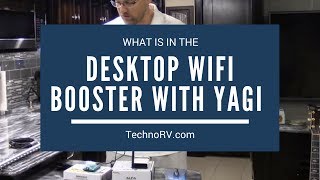 What is in the Desktop Booster Kit with Long Range Yagi Antenna