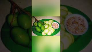 সবুজ আম green mango #উদন্যা #udanya #recipe #asmr #peeling #mangorecipe #mango #rawmango #mangobar