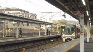 JR西日本 225系0番台 I3編成 ミュージックホーン 普通 野洲行き  膳所駅  南草津駅  20181205