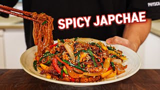 Trust me! This 15 Minute Spicy Japchae Will Change Your LIFE! l Korean Gochujang Glass Noodles