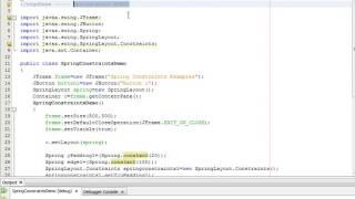Java Programming Tutorial -SpringLayout.Constraints-14- public void setConstraint(String edgeName ,