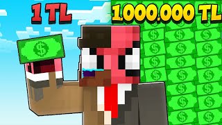 1 TL'yi 1.000.000 TL YAPMAK 🪙 - Minecraft