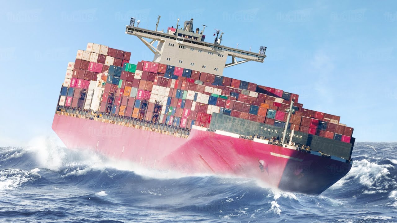 A Day In Life Of A Container Ship In Middle Of The Ocean Youtube