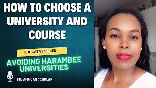 01 | Choosing a Good UK University | How to Avoid Harambee Universities Abroad