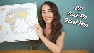 DIY Push Pin Travel Map