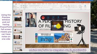 Recording a PowerPoint Presentation Using Kaltura