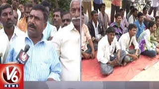 Sugarcane Farmers Protest Against Ganapathi Sugar Factory In Fasalwadi | Sangareddy | V6 News