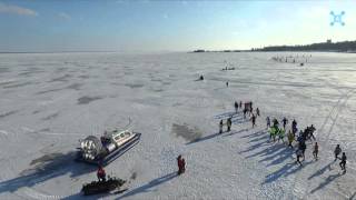 Ice Onego 2016 Half-Marathon in Petrozavodsk Russia Promo Aerial Video