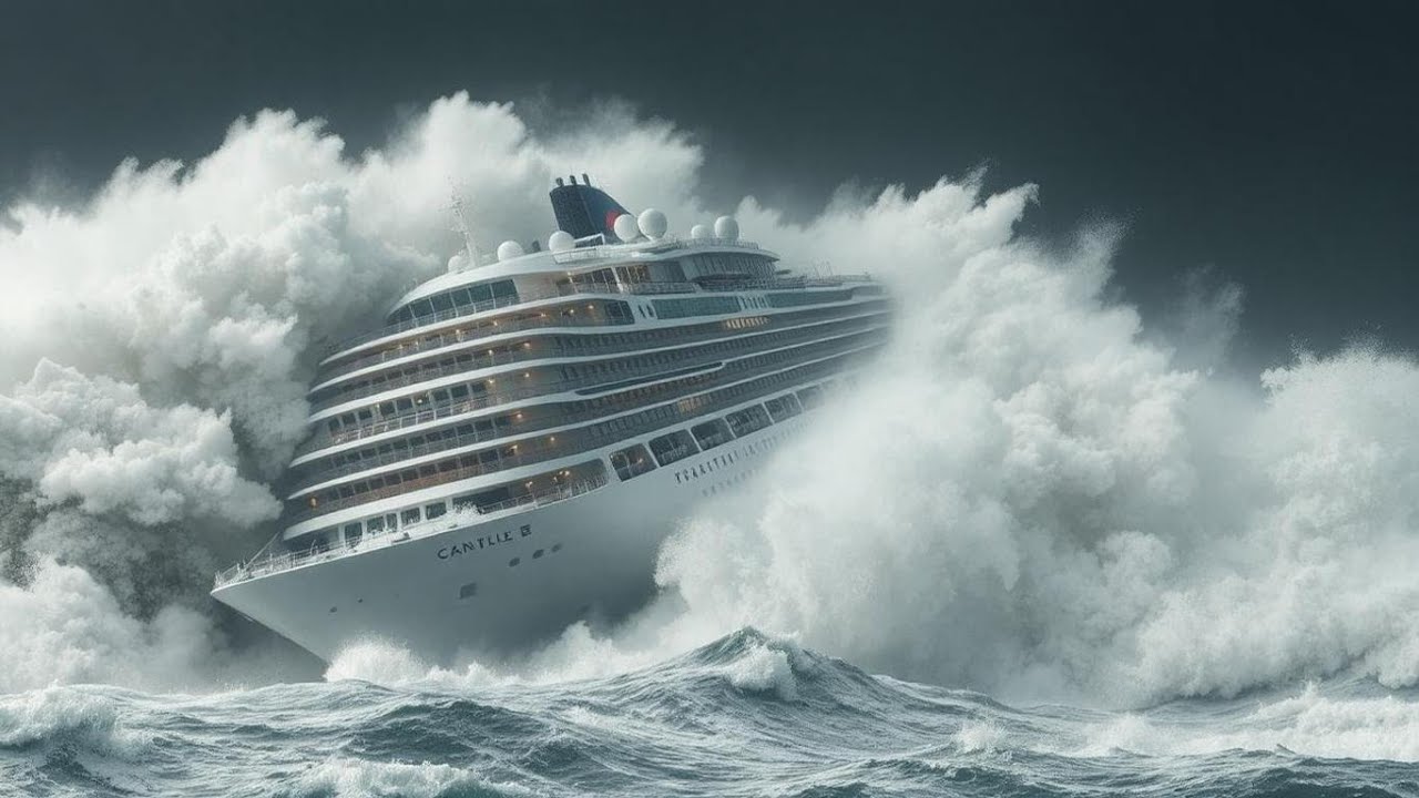 Storm Vs Transatlantic Liner A Thrilling Battle At Sea Youtube