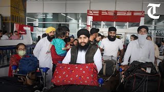 Evacuated distressed Afghan Hindus and Sikhs arrive in Delhi