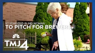 97-year-old blind woman to throw Brewers first pitch