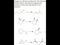 Suggest an efficient synthesis for the following transformation, indicate the reagents and product o