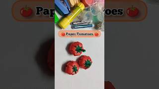 Origami Paper Tomato 🍅DIY #5minutecrafts #papercraft #short