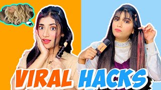 Testing Amazing VIRAL HACKS Ft. Samreen Ali | Mahjabeen Ali