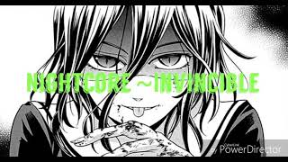 Nightcore~Invincible (male version)