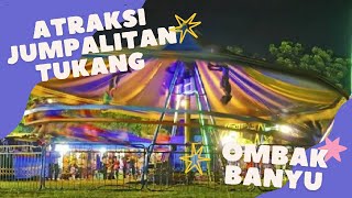 Atraksi Jumpalitan Tukang OMBAK BANYU #bocahkepo #ombakbanyu #wisatamalam #slawi