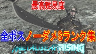 メタルギアライジング　全ボスノーダメSランク　究極版