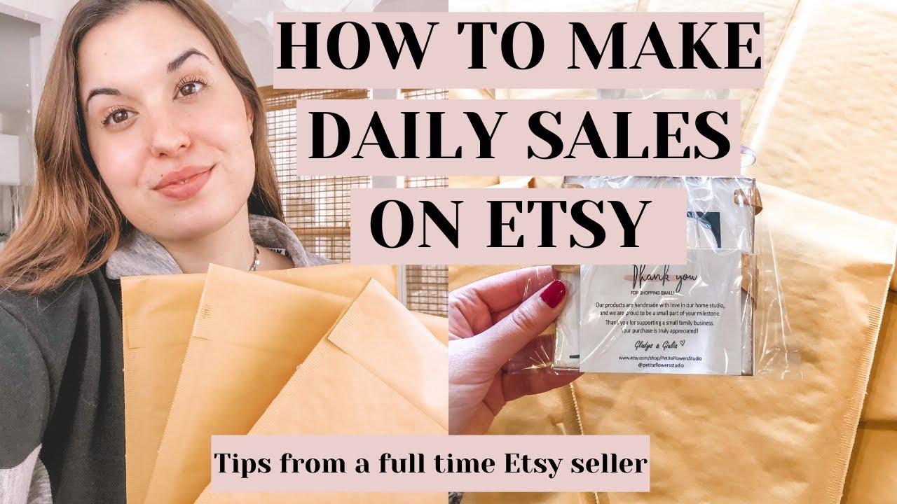 HOW TO MAKE DAILY SALES ON ETSY INCREASE YOUR ETSY SALES WITH THESE ...