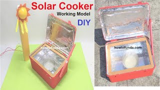 solar cooker working model | inspire award science project | DIY | howtofunda