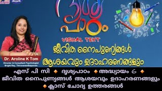 എസ്.പി.സി അദ്ധ്യായം -6 'ജീവിത നൈപുണ്യങ്ങൾ ആശയവും ' ക്ലാസ് ചോദ്യ ഉത്തരങ്ങൾ