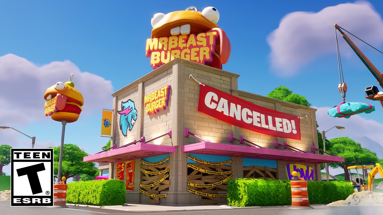 Fortnite CANCELED MrBeast Burger POI.. - YouTube