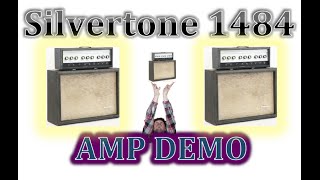 Vintage Silvertone Twin Twelve 1484 Sears Amp Demo CRANKED with Gretsch White Falcon