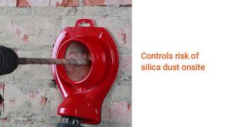 Controlling silica dust with the DrillDuster 82 Shroud