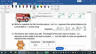 A1.4 Lesson 3: Function Notation & Equations