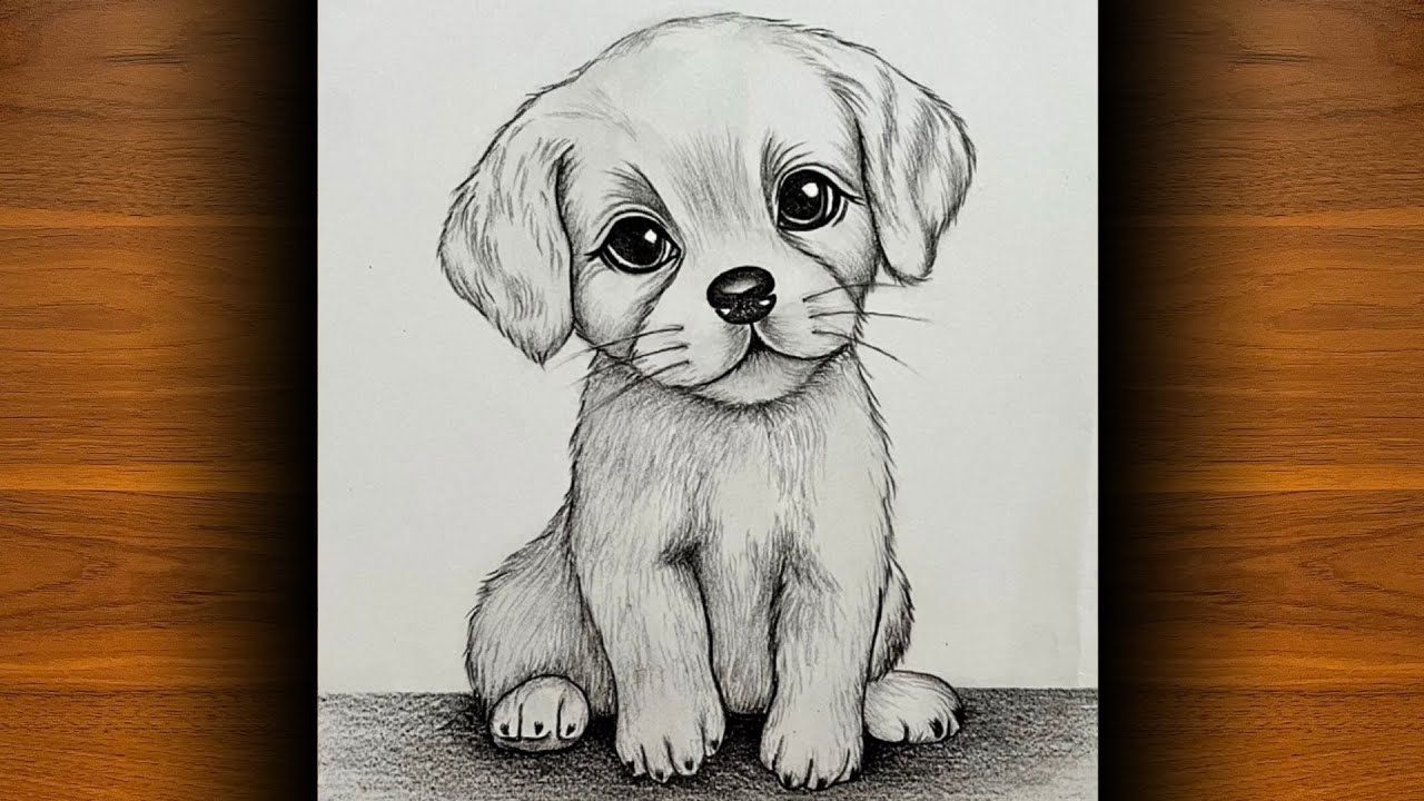 Cute Puppy Dog Sketch
