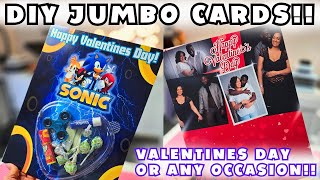 JUMBO VALENTINES DAY CAR | How To Make a Jumbo Card For Any Occasion | For Beginners!