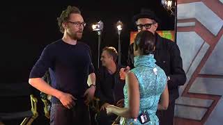 The cast of 'Thor: Ragnarok' playing “Ragnarok Paper Scissors”
