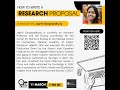 How to Write a Research Proposal: A Session with Jagriti Gangopadhyay