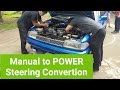 Toyota Corolla 16 valve Manual to POWER Steering Convertion / POWER Steering Specialist's