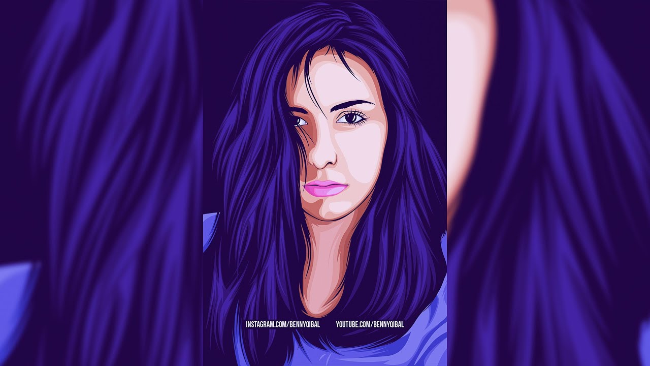 Girl Vector Portrait Using Adobe Illustrator - YouTube