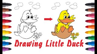 draw a little duck | How to Draw a Baby Duck Easy | Menggambar anak bebek