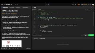 [LIVE] Leetcode 147 Insertion Sort List