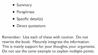 How To: Write an Analysis Paper