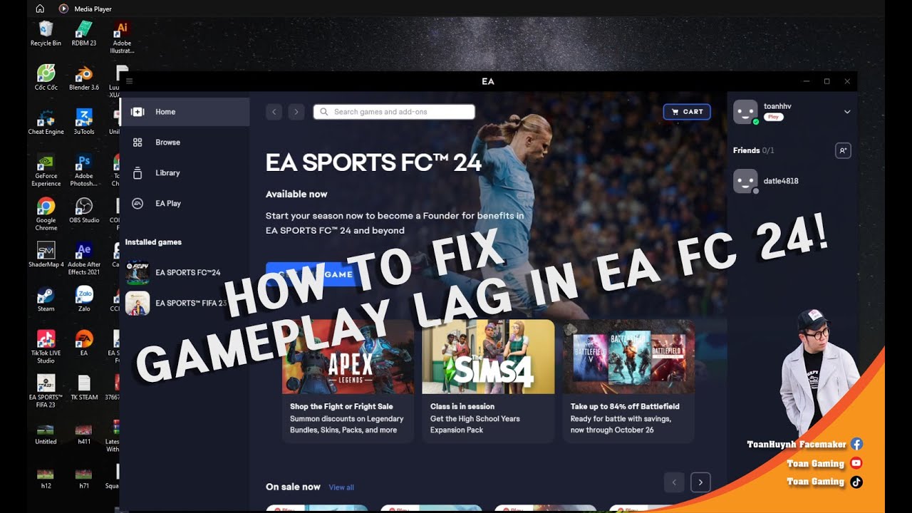 How To FIX Gameplay Lag In EA FC 24! - YouTube