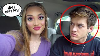 I DID MY MAKEUP HORRIBLY TO SEE HOW MY BOYFRIEND WOULD REACT!!