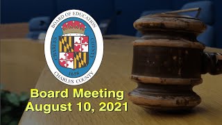Board Meeting-August 10, 2021