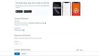 Brightspace Notification Settings