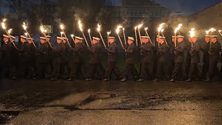 Einmarsch Perlenkette 6. Kompanie Wachbataillon BMVg - Bundeswehr Großer Zapfenstreich 17.04.2023