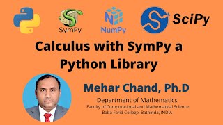 Lecture-4: Calculus with SymPy: a Python Library