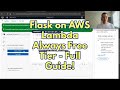 Host a Flask website for FREE with AWS Lambda Free Tier - complete how to guide! 