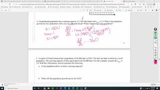 AP Bio Population Practice Problems