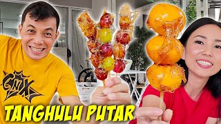 BIKIN TANGHULU PUTAR ! SUSAH BANGET, PAPA NYERAH ? JAJANAN KOREA VIRAL !